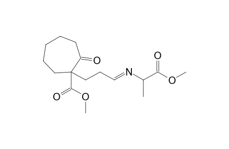 Methyl N-[3-(1'-methoxycarbonyl-2'-oxocycloheptyl)propylidene]alaninate
