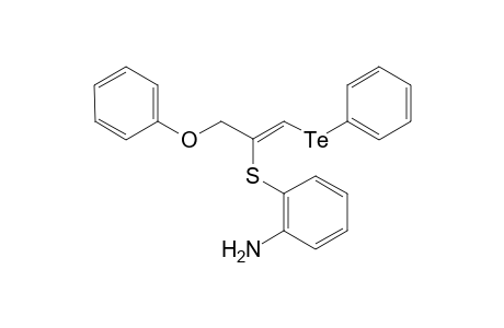 (Z)-1-(phenyltelluro)-2-(2-aminophenylthio)-3-phenoxylprop-1-ene