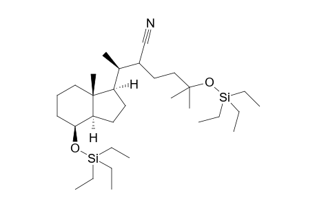 (8S,20S,22.xi.)-Des-A,B-8-[(triethylsilyl)oxy]-22-cyano-25-[(triethylsilyl)oxy]-cholestane