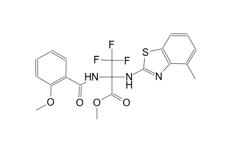 methyl 3,3,3-trifluoro-2-[(2-methoxybenzoyl)amino]-2-[(4-methyl-1,3-benzothiazol-2-yl)amino]propanoate