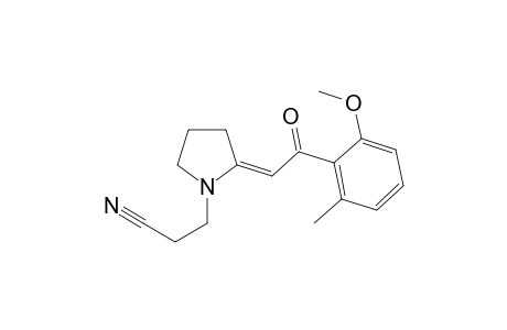 (E)-1-(2-Cyanomethyl)-2-(2-methoxy-6-methylbenzoylmethylene)pyrrolidine