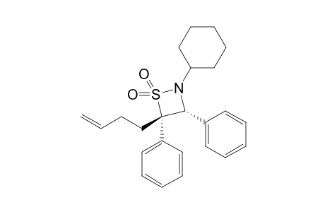 cis-4-(3-Butenyl)-2-cyclohexyl-3,4-diphenyl-1,2-thiazetidine 1,1-dioxide