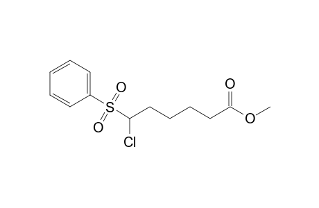 Methyl 6-chloro-6-(phenylsulfonyl)hexanoate