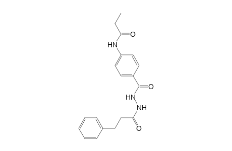 N-(4-([2-(3-Phenylpropanoyl)hydrazino]carbonyl)phenyl)propanamide
