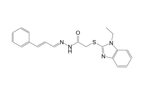 acetic acid, [(1-ethyl-1H-benzimidazol-2-yl)thio]-, 2-[(E,2E)-3-phenyl-2-propenylidene]hydrazide