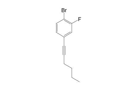 1-Bromo-2-fluoro-4-(hex-1-ynyl)benzene