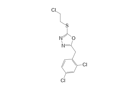 2-(2-Chloroethylthio)-5-(2,4-dichlorobenzyl)-1,3,4-oxadiazole