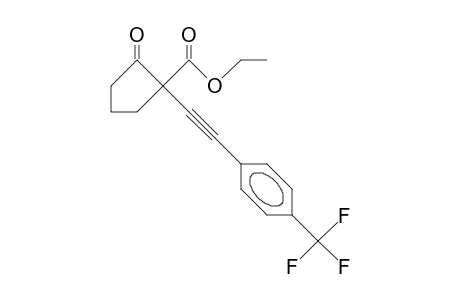 2-Oxo-1-(4-trifluoromethyl-phenylethynyl)-cyclopentanecarboxylic acid, ethyl ester