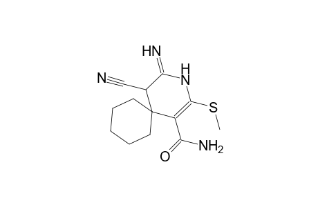 3-azaspiro[5.5]undec-1-ene-1-carboxamide, 5-cyano-4-imino-2-(methylthio)-