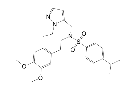 benzenesulfonamide, N-[2-(3,4-dimethoxyphenyl)ethyl]-N-[(1-ethyl-1H-pyrazol-5-yl)methyl]-4-(1-methylethyl)-