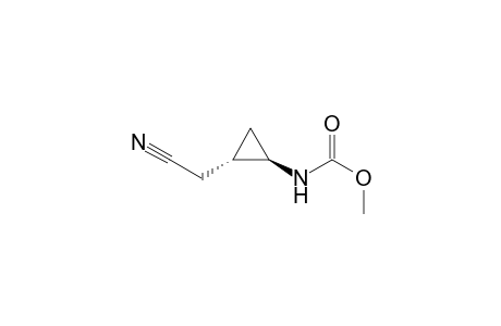 Carbamic acid, [2-(cyanomethyl)cyclopropyl]-, methyl ester, trans-