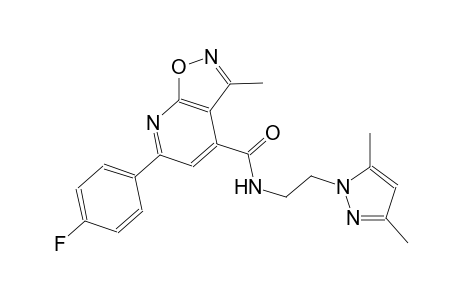 isoxazolo[5,4-b]pyridine-4-carboxamide, N-[2-(3,5-dimethyl-1H-pyrazol-1-yl)ethyl]-6-(4-fluorophenyl)-3-methyl-