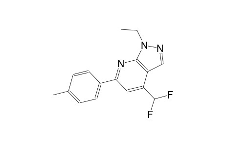 1H-pyrazolo[3,4-b]pyridine, 4-(difluoromethyl)-1-ethyl-6-(4-methylphenyl)-