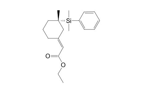 Ethyl [3-(dimethylphenylsilanyl)-3-methylcyclohexylidene]acetate