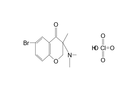 6-bromo-3-(dimethylamino)-3-methyl-4-chromanone, perchlorate