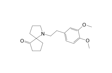 1-Aza-1-[2-[3,4-dimethoxyphenyl]ethyl]spiro[4.4]nonan-6-one