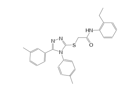 N-(2-ethylphenyl)-2-{[5-(3-methylphenyl)-4-(4-methylphenyl)-4H-1,2,4-triazol-3-yl]sulfanyl}acetamide