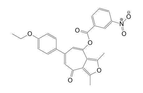 6-(4-ethoxyphenyl)-1,3-dimethyl-4-oxo-4H-cyclohepta[c]furan-8-yl 3-nitrobenzoate
