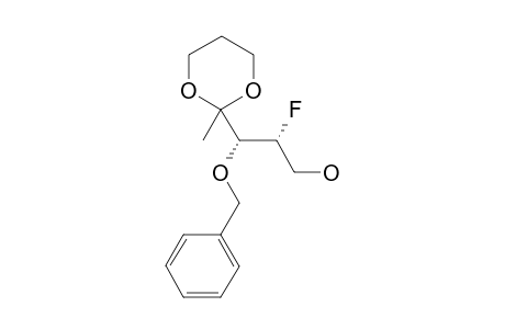 2-(1,3-DIOXANE)-3-O-BENZYL-4-DEOXY-4-FLUORO-D-XYLULOSE