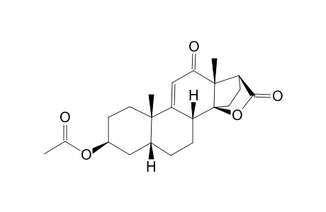 3b-Acetoxy-12-oxo-5b-androst-9(11)-en-17b-carboxylic acid, 14b-lactone