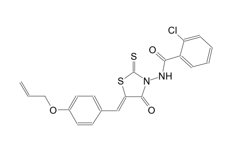 N-{(5Z)-5-[4-(allyloxy)benzylidene]-4-oxo-2-thioxo-1,3-thiazolidin-3-yl}-2-chlorobenzamide
