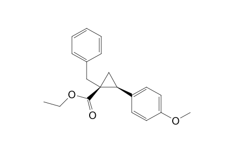 Ethyl cis-1-benzyl-2-(4-methoxyphenyl)cyclopropane-1-carboxylate