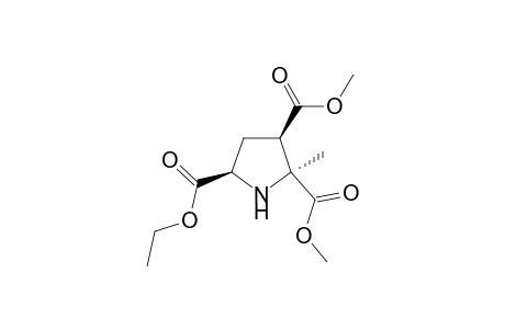 5-Ethyl 2,3-dimethyl (2S*,3R*,5R*)-2-methylpyrrolidine-2,3,5-tricarboxylate