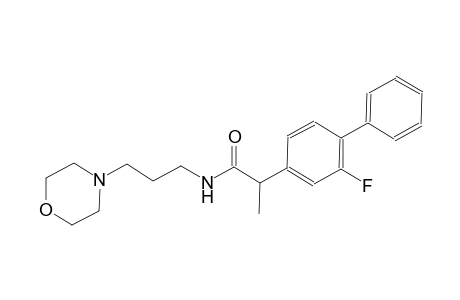 benzeneacetamide, 3-fluoro-alpha-methyl-N-[3-(4-morpholinyl)propyl]-4-phenyl-