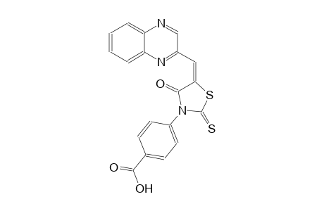 benzoic acid, 4-[(5E)-4-oxo-5-(2-quinoxalinylmethylene)-2-thioxothiazolidinyl]-