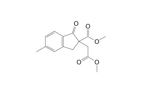 1-keto-2-(2-keto-2-methoxy-ethyl)-5-methyl-indane-2-carboxylic acid methyl ester