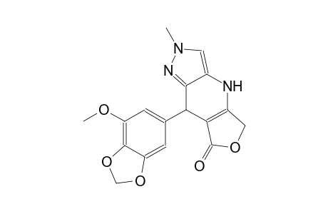 8-(7-Methoxy-1,3-benzodioxol-5-yl)-2-methyl-2,4,5,8-tetrahydro-7H-furo[3,4-b]pyrazolo[3,4-e]pyridin-7-one