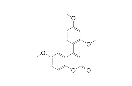 6-METHOXY-4-(2,4-DIMETHOXYPHENYL)-2H-1-BENZOPYRAN-2-ONE