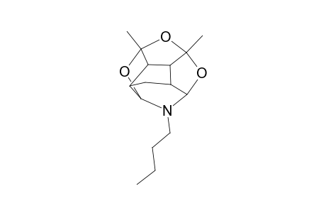 N-n-Butyl-1,7-dimethyl-4-aza-2,6,13-trioxapentacyclo[5.5.1.0(3,11).0(5,9).0(8,12)]tridecane