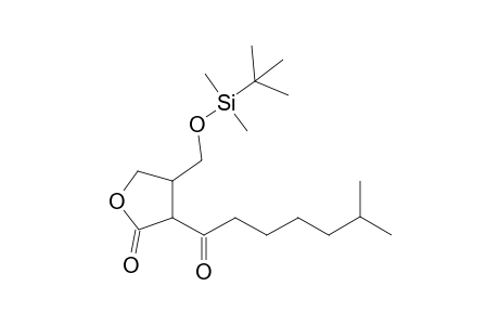4-{[(t-Butyl)dimethylsilyl]oxymethyl}-3-( 6'-methylheptanoyl)-dihydroforan-2-one
