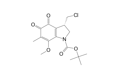 1-(TERT.-BUTYLOXYCARBONYL)-3-(CHLOROMETHYL)-7-METHOXY-6-METHYL-2,3-DIHYDROINDOLE-4,5-DIONE