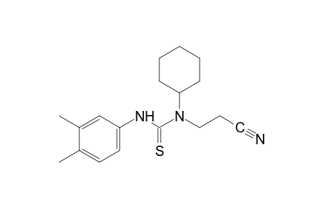 1-(2-cyanoethyl)-1-cyclohexyl-2-thio-3-(3,4-xylyl)urea