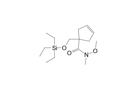 N-Methoxy-N-methyl-1-(((triethylsilyl)oxy)methyl)cyclopent-3-enecarboxamide