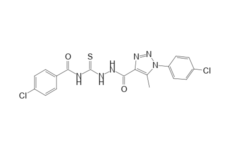 4-(4-Chlorobenzoyl)-1-[1-(p-chlorophenyl)-5-methyl-1,2,3-triazole-4-carbonyl]thiosemicarbazide
