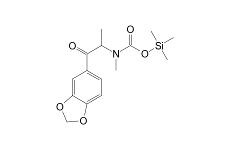 N-Methyl-N-[1-(3,4-methylenedioxyphenyl)propan-1-one-2-yl]carbamic acid TMS