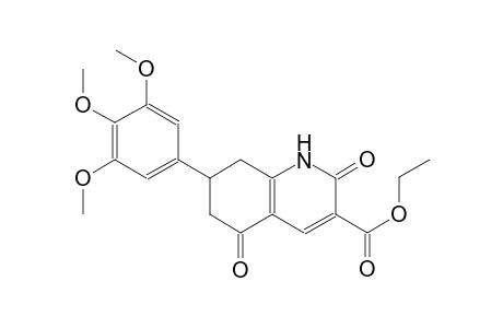 3-quinolinecarboxylic acid, 1,2,5,6,7,8-hexahydro-2,5-dioxo-7-(3,4,5-trimethoxyphenyl)-, ethyl ester