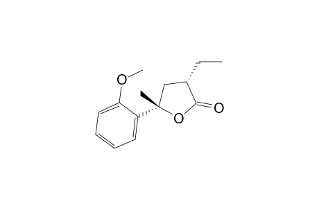 (3S,5S)-3-ethyl-5-(2-methoxyphenyl)-5-methyl-2-oxolanone