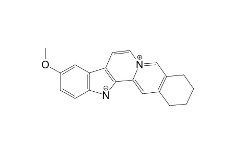 10-Methoxy-2,3,4,13-tetrahydro-1H-benz[g]indolo[2,3-a]quinolizin-6-ium inner salt