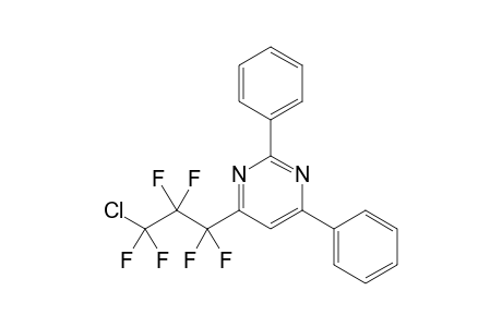 4-(.omega.-Chlorohexafluoropropyl)-2,6-diphenylpyrimidine
