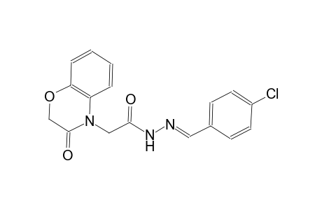 N'-[(E)-(4-chlorophenyl)methylidene]-2-(3-oxo-2,3-dihydro-4H-1,4-benzoxazin-4-yl)acetohydrazide