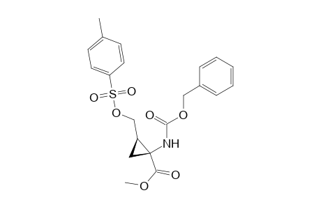 Methyl (1S,2R)-(-)-1-N-benzyloxycarbonylamino-2-tosyloxymethylcyclopropanecarboxylate