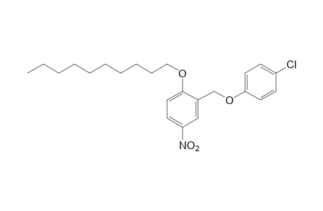 p-chlorophenyl 2-(decyloxy)-5-nitrobenzyl ether