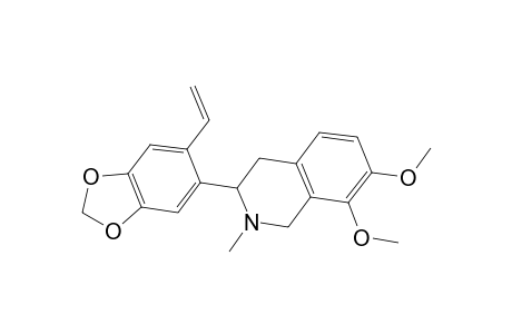 Isoquinoline, 3-(6-ethenyl-1,3-benzodioxol-5-yl)-1,2,3,4-tetrahydro-7,8-dimethoxy-2-methyl-