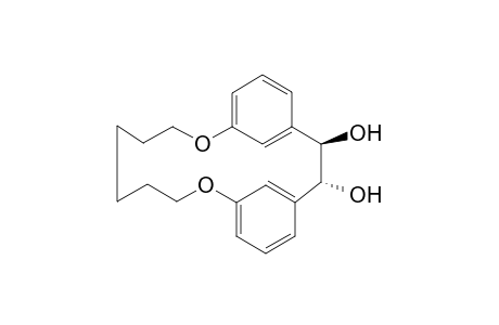 (trans)-1,4(1,3)-Dibenzena-5,12-dioxacyclododecaphane-2,3-diol