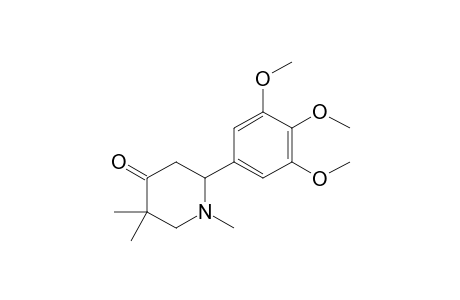 1,5,5-trimethyl-2-(3,4,5-trimethoxyphenyl)-4-piperidinone