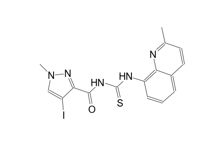 N-[(4-iodo-1-methyl-1H-pyrazol-3-yl)carbonyl]-N'-(2-methyl-8-quinolinyl)thiourea